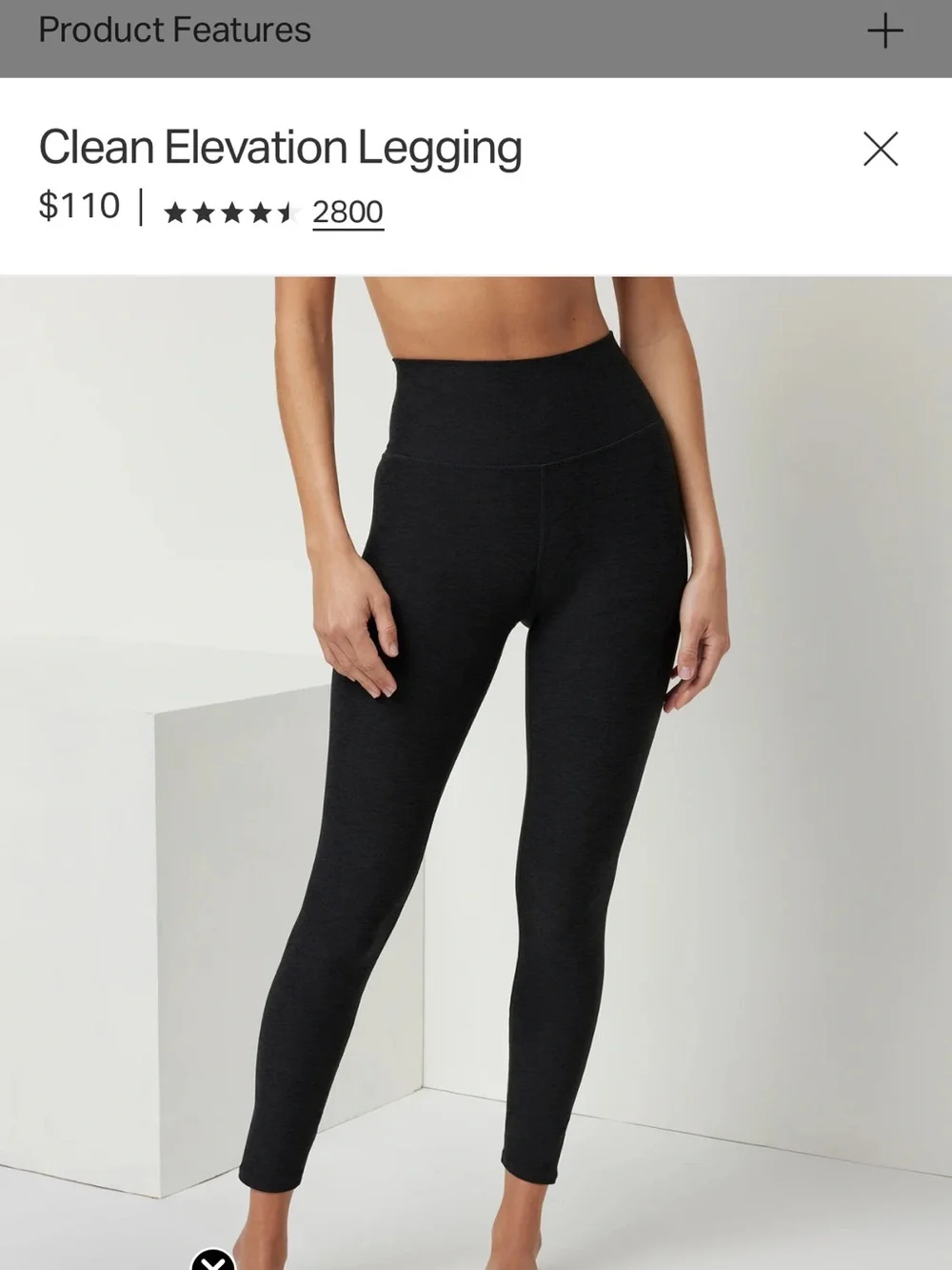 Vuori Heathered green clean elevation leggings